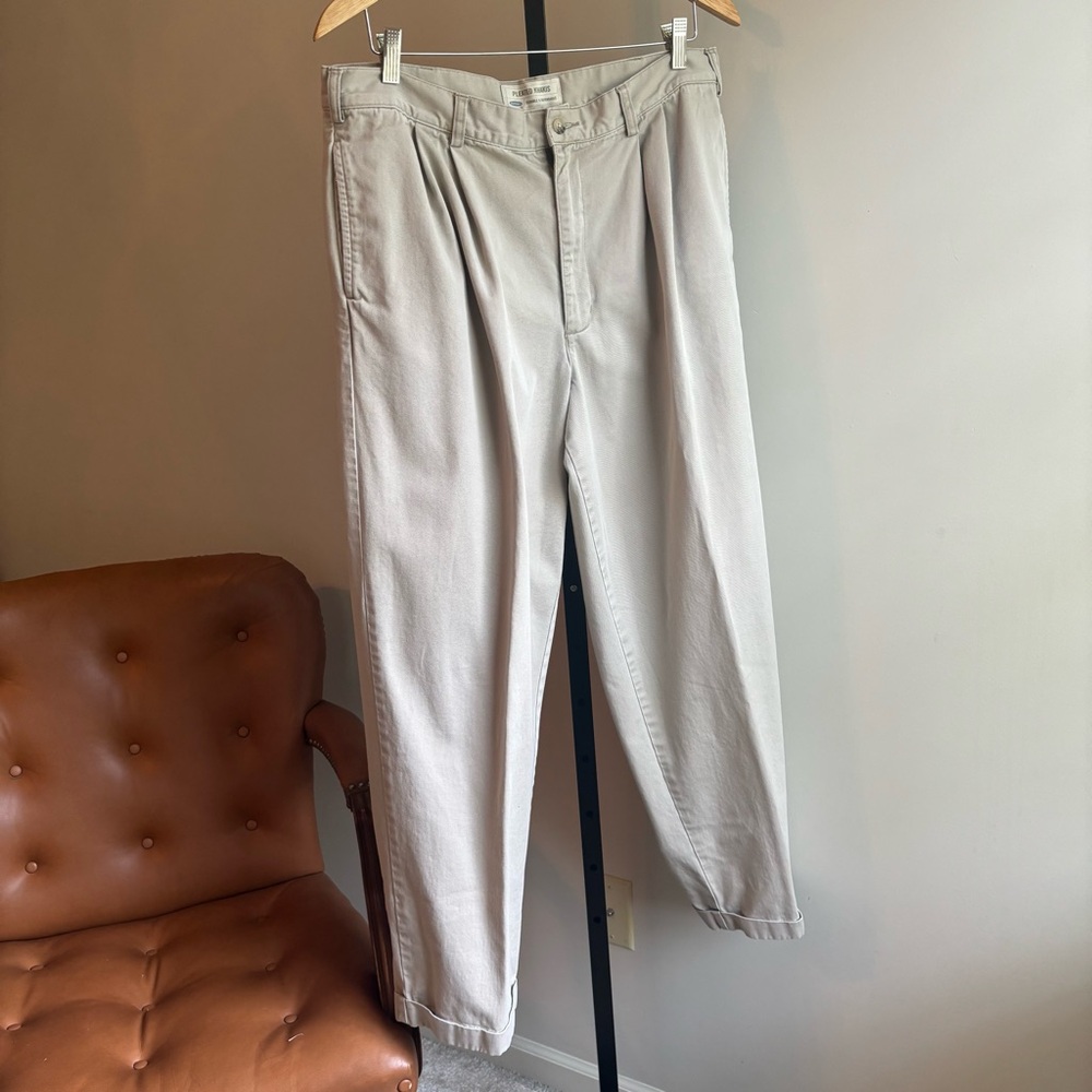 Vintage Old Navy Tan Chinos Classic‎ Tailored Design